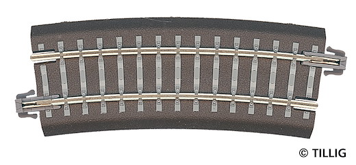 Bettungsgleis grau Gleisstück R12