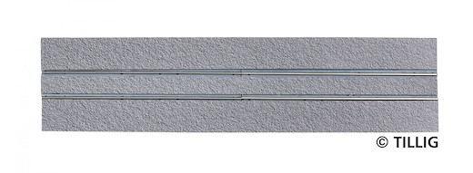Gerades Gleis Asphalt/Beton