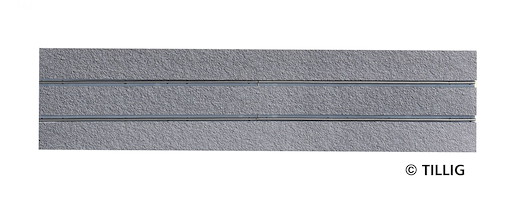 Gerades Gleis Asphalt/Beton