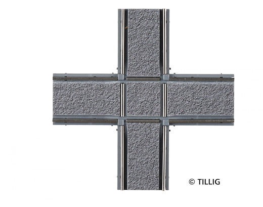 Kreuzung Asphalt/Beton