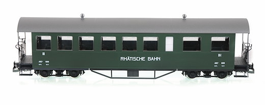 RhB Personenwagen ABC 610, incl. Toilettenabteil, Sprengwerk,