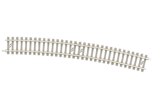 Minitrix Gebogenes Gleis mit Betonschwellen Radius 492,6 mm