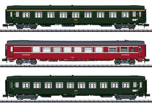 Schnellzugwagen-Set "Nizza - Paris", SNCF