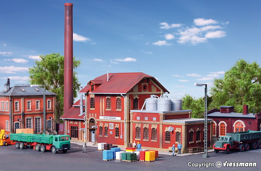 H0 Brauerei mit Inneneinricht