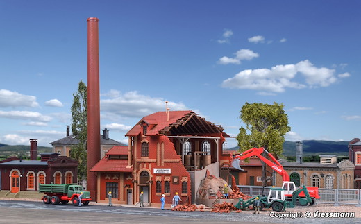 H0 Brauerei im Abbruch