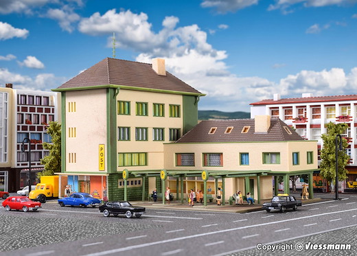 N Postamt mit Nebengebäude un