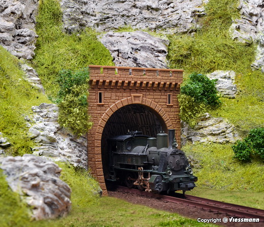 N Tunnelportal, eingleisig, 2