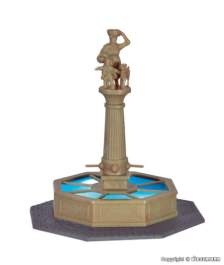 H0 Brunnen mit LED Beleuchtun