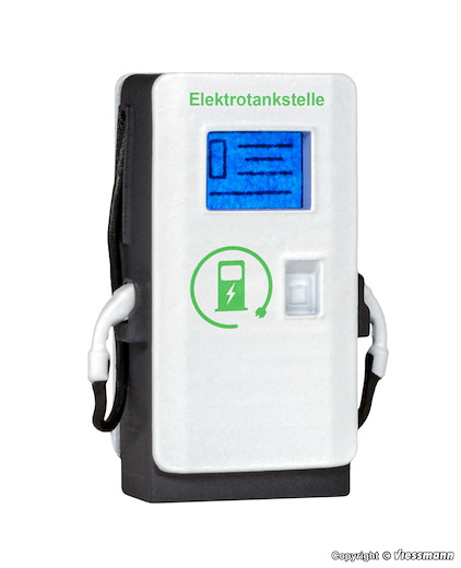 H0 E-Ladesäule mit LED-Beleuc