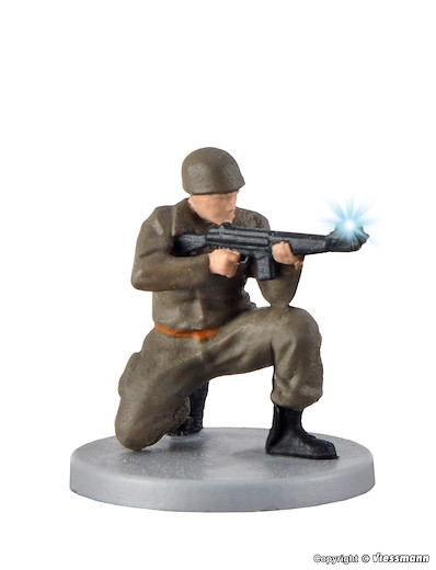 H0 Soldat, kniend
