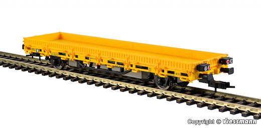 H0 Niederbordwagen gelb 2L