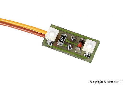 H0 Hausbeleuchtung 2LEDs weiß