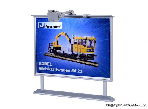 H0 Werbetafel m. LED-Beleucht