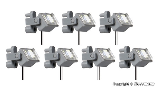 H0 Deckenstrahler, LED 7 Stk