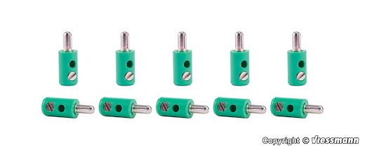 Querlochstecker gruen, 10 Stu