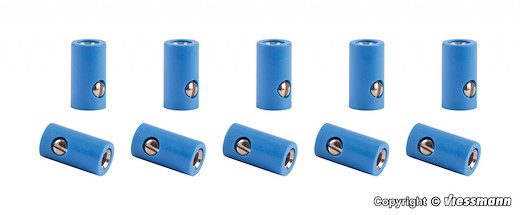 Muffen blau, 10 Stueck