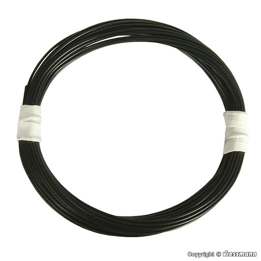 Extradünner Spezialdraht 0,03 mm², schwarz, 5 m