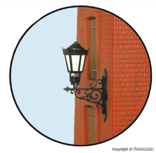 0 Wandlaterne, LED warmweiß