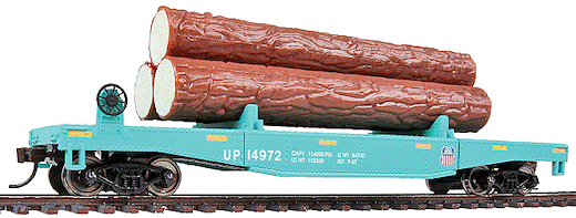Log Dump Car w/Logs UP