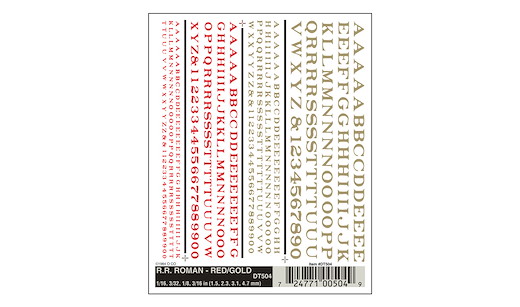 Buchstaben & Zahlen, rot & gelb