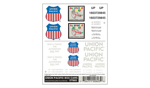 Union Pacific Güterwagenbeschriftung H0
