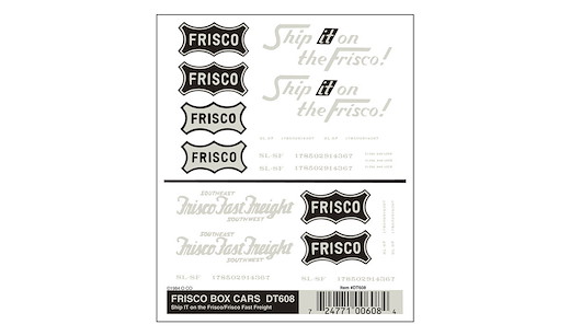 Frisco Güterwagenbeschriftung H0