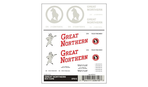 Great Northern Güterwagenbeschriftung H0