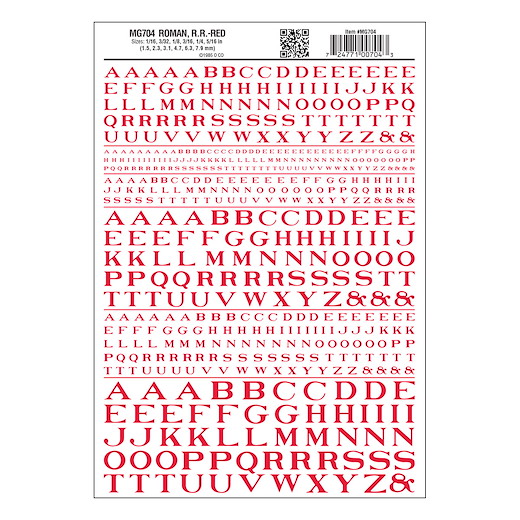Buchstaben,rot