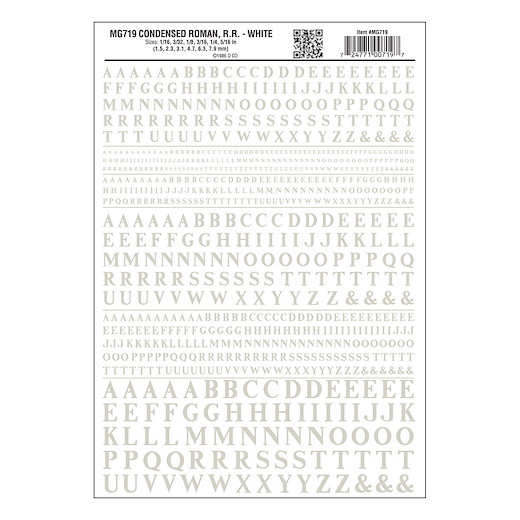 Buchstaben, eng, weiss