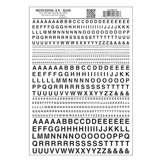 gotische Buchstaben, schwarz