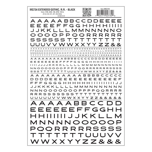 Buchstaben, ausgedehnt, schwarz