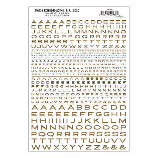 Buchstaben, ausgedehnt, gold