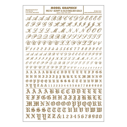 Buchstaben & Zahlen, Altengl. + Schreibschr., g.