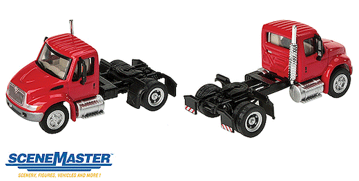 Intl 4300 1-Axl Trctr Red