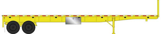 40' Flatbed Trler Ylw 2/