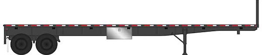 40' Fltbd Trler Black 2/