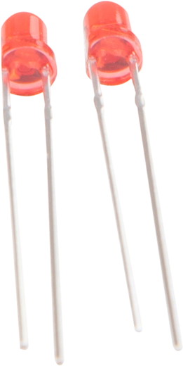 LED 3mm klar rot 4-19V 2er Set