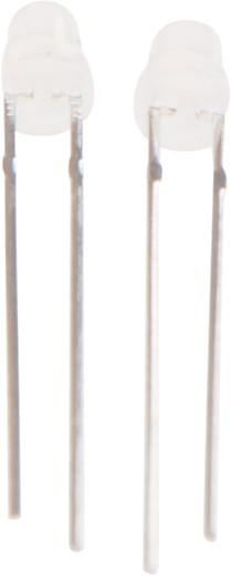 LED 3mm diffus reinweiss 4-19V 2er Set