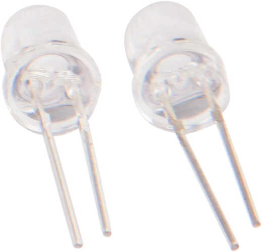 LED 5mm rw/rot 2PIN 4-19V 2er Set