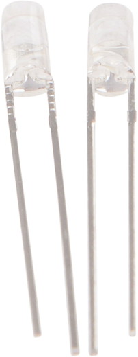 LED 3mm warmweiss zylinderform 4-19V 2er Set