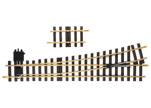 LGB Handweiche links Radius R5 15°