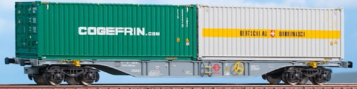 Containerwagen Typ Sngss 60, ERMEWA, Bertschi