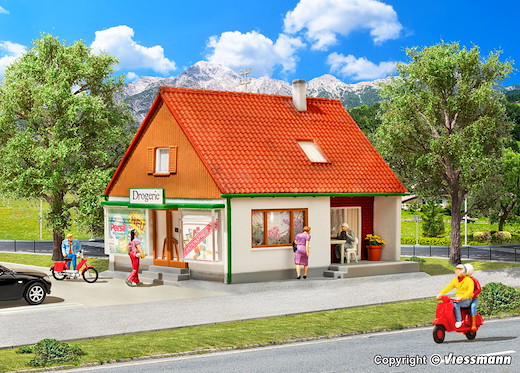 H0 Einfamilienhaus mit Laden