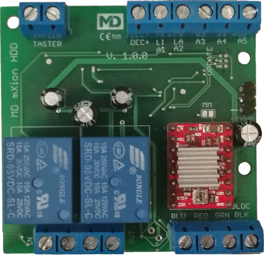 Schrittmotordecoder für Drehscheiben