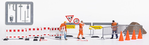 Action Set: Absperrungen aufstellen