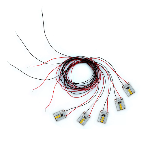 5x LED Spot 5-24V 40cm Kabel für Führerstandslicht, Triebwerkslicht, Hausbeleuchtung