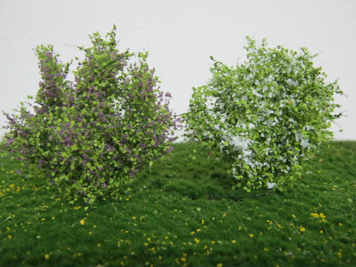Büsche 2 er Set/ Blühend