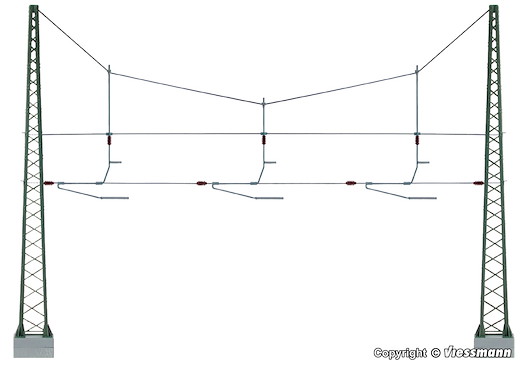 H0 Quertragwerk ue. 3 Gleise