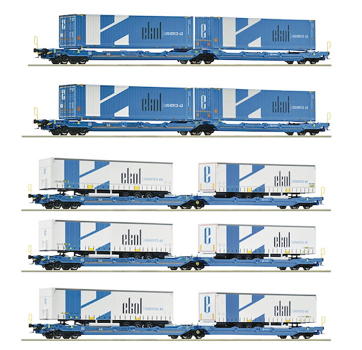 5-tlg. Display: Spedition Ekol, Privatbahn