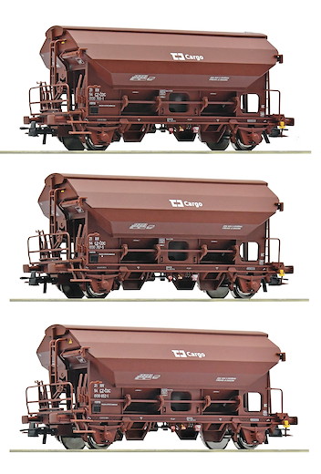 3-tlg Set: Schwenkdachwagen, CD Cargo
